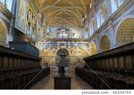 米蘭聖毛里齊奧教堂壁畫在牆上 米蘭聖毛里齊奧教堂壁畫在牆上 60204744