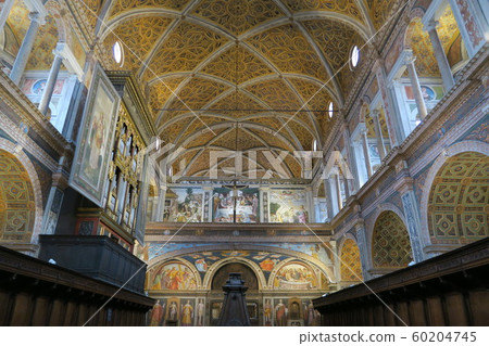 Milano San Maurizio Church fresco on the wall 60204745