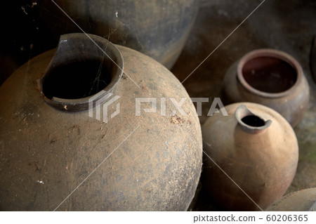 Jeju Island, abandoned house, empty house, urn, Changdokdae, 60206365
