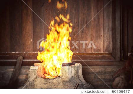 Forged sparks on the fireplace Forged sparks on the fireplace 60206477