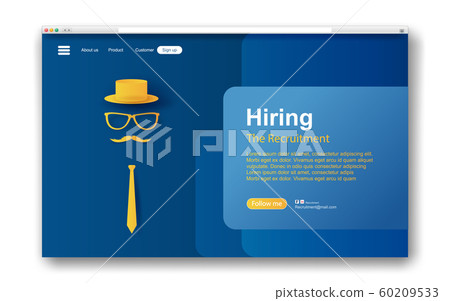 3D illustration of Hiring and recruitment business 60209533