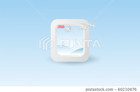Scenery Airplane window forest view high concept Scenery Airplane window forest view high concept 60210876