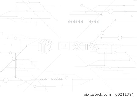 Abstract digital and technology on white - Stock Illustration [60211384 ...