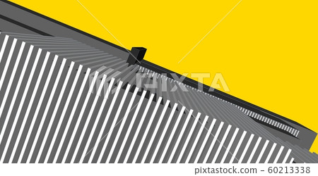 3D illustration architecture building perspective 3D illustration architecture building perspective 60213338