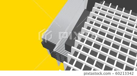 3D illustration architecture building perspective 60213342