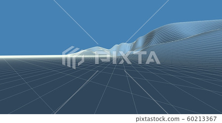 3D Illustration of terrain, mountains, desert, 60213367