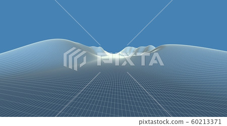 3D Illustration of terrain, mountains, desert, 60213371