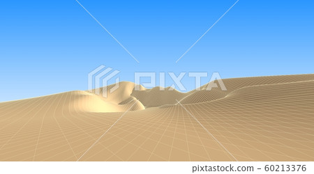 3D Illustration of terrain, mountains, desert, 3D Illustration of terrain, mountains, desert, 60213376