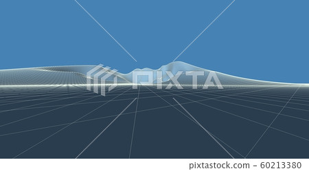 3D Illustration of terrain, mountains, desert, 60213380
