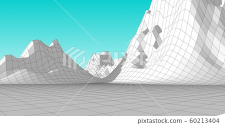 3D Illustration of terrain, mountains, desert, 3D Illustration of terrain, mountains, desert, 60213404
