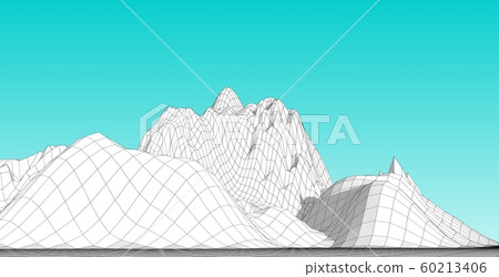 3D Illustration of terrain, mountains, desert, 3D Illustration of terrain, mountains, desert, 60213406