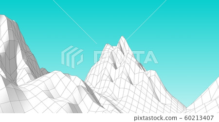 3D Illustration of terrain, mountains, desert, 3D Illustration of terrain, mountains, desert, 60213407
