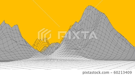 3D Illustration of terrain, mountains, desert, 3D Illustration of terrain, mountains, desert, 60213409