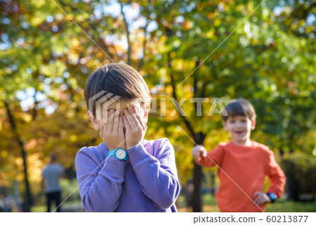 Pupil bullying another in the yard at the Pupil bullying another in the yard at the 60213877