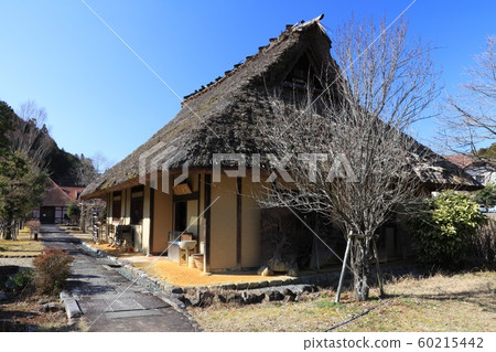 Tamba Teiyama, Yakushiyama Garden, a retro thatched roof house in the Tamba of sweets Tamba Teiyama, Yakushiyama Garden, a retro thatched roof house in the Tamba of sweets 60215442