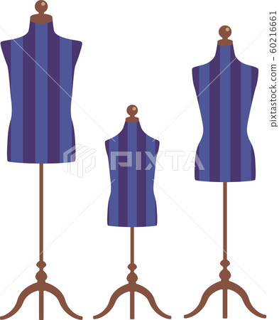 Apparel_torso_torso_illustration_family_family_parent and child_blue_navy_autumn / winter Apparel_torso_torso_illustration_family_family_parent and child_blue_navy_autumn / winter 60216661