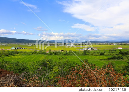 Scenery seen from Hifu heavy snow observation open space Scenery seen from Hifu heavy snow observation open space 60217486
