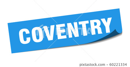 Coventry sticker. Coventry blue square peeler sign Coventry sticker. Coventry blue square peeler sign 60221334