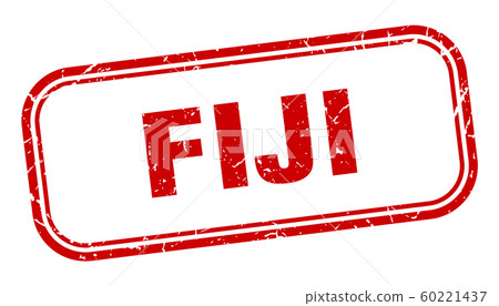 Fiji stamp. Fiji red grunge isolated sign 60221437
