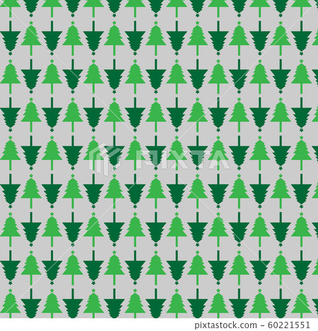 Christmas tree vector on white pattern background. 60221551