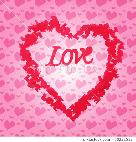 love on Heart pattern texture backbround love on Heart pattern texture backbround 60221552