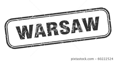 Warsaw Stamp. Warsaw Black Grunge Isolated Sign - Stock Illustration 