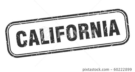California stamp. California black grunge isolated - Stock Illustration