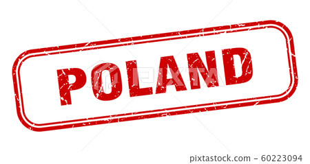 Poland stamp. Poland red grunge isolated sign Poland stamp. Poland red grunge isolated sign 60223094
