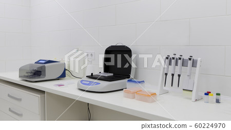 Light lab room with high quality equipment on table Light lab room with high quality equipment on table 60224970