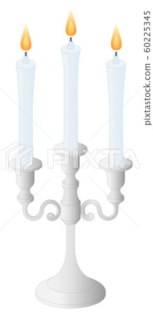 蠟燭蠟燭站在白色背景 60225345