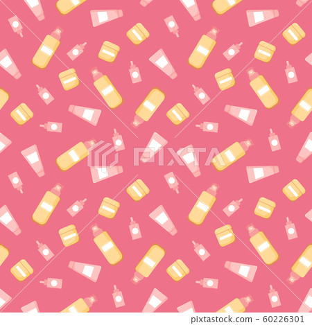 Seamless pattern with cute skincare 60226301