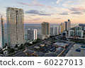 Aerial view sunset in Sunny Isles Beach, Florida 60227013