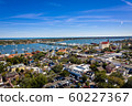 Aerial view Saint Augustine harbor and bridge of lions in Saint Augustine, Florida 60227367
