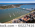 Aerial view Saint Augustine harbor and bridge of lions in Saint Augustine, Florida 60227416