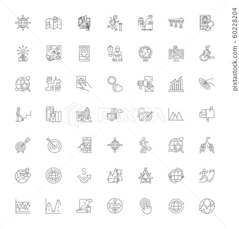 Self-Motivation linear icons, signs, symbols vector line illustration set Self-Motivation linear icons, signs, symbols vector line illustration set 60228204