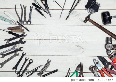 construction hammers screwdriver repair tool pliers on the board construction hammers screwdriver repair tool pliers on the board 60228367