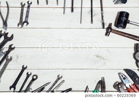 construction hammers screwdriver repair tool pliers on the board construction hammers screwdriver repair tool pliers on the board 60228369