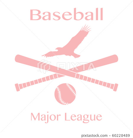 Baseball bats, ball and eagle Vector illustration 60228489