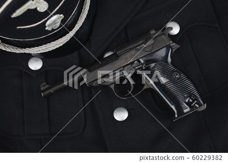 WWII era nazi german waffen SS black uniform  60229382