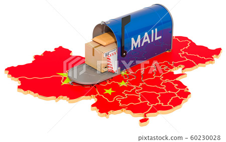 Mailbox on the Chinese map 60230028