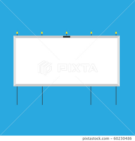 Billboard advertisement blank city vector. Banner 60230486