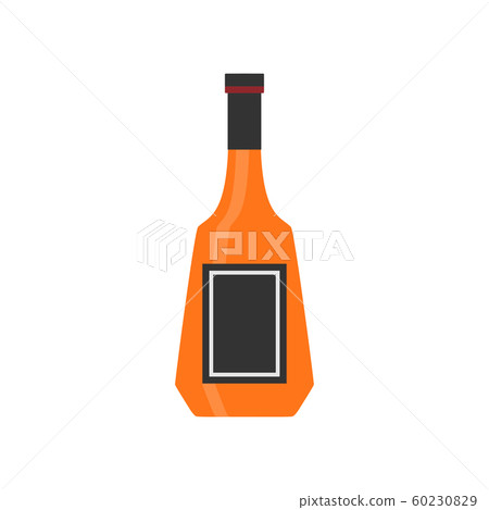 Scotch bottle restaurant party sign vector icon. Scotch bottle restaurant party sign vector icon. 60230829