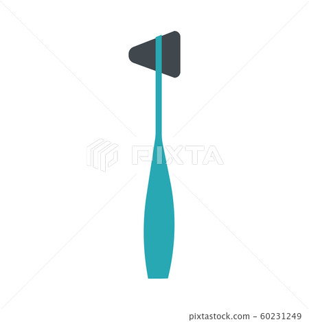 Neurological reflex hammer doctor flat vector 60231249