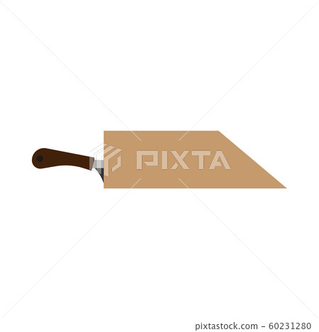 Knife holder blade wooden icon vector. Cutlery 60231280