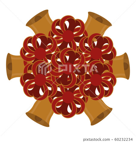 Red ribbon with bells Red ribbon with bells 60232234