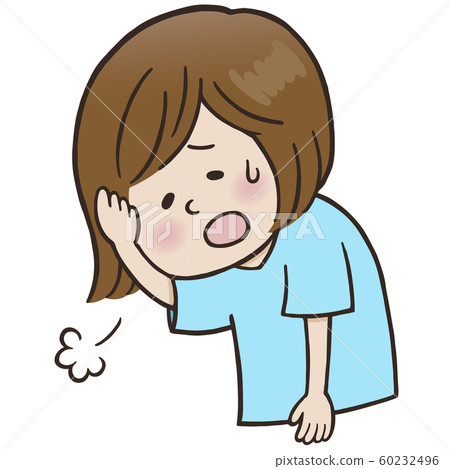 面部表情_嘆氣（女） 60232496