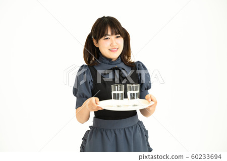 咖啡館的女服務員 咖啡館的女服務員 60233694