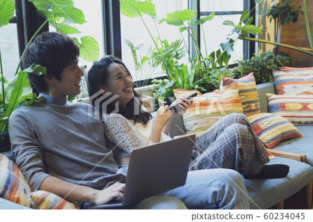 Relaxing couple Relaxing couple 60234045