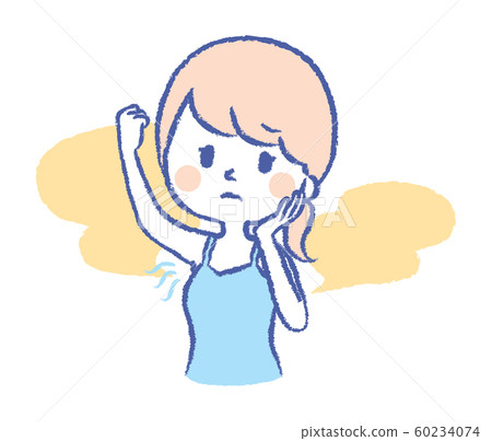 Waki sweat Wakiga woman illustration 60234074