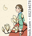 插圖書法作品女人 60234678